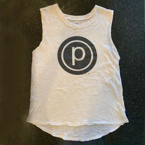 White Pure Barre Tank